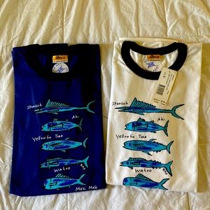 Bundle of 2 Ken Done Unisex T-shirt’s Size Small (Women, Men, Teens)